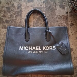 Michael Kors Black Leather Tote